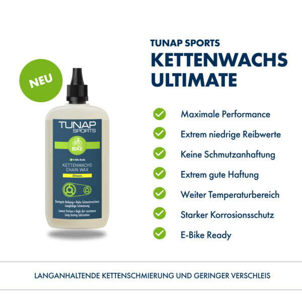 Tunap Sports Kettenwachs Ultimate in Tropfflasche 100ml – Bild 3